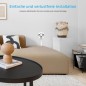Extendable Power Strip with 3 Outlets, USB-A and USB-C – 360 Rotation, 47-67 cm