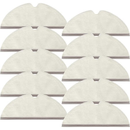 Roborock Moppeklude – 10 stk. genanvendelige mikrofiberklude til S4/S5/S6/Q5 Pro/Q8 Max og flere