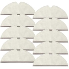 Roborock Moppeklude – 10 stk. genanvendelige mikrofiberklude til S4/S5/S6/Q5 Pro/Q8 Max og flere