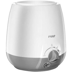 Reer Simply Hot babymadvarmer – til hætteglas og babyflasker, hvid/grå