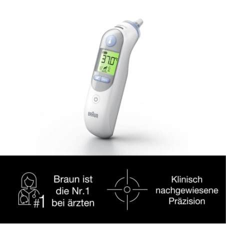 Braun ThermoScan 7 Øretermometer med Age Precision og farvekodet display – IRT6520
