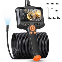 Qimic Endoskopkamera 4,3" IPS – 15 m kabel, 1080P HD, IP67, 8 LED