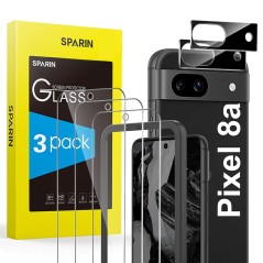 SPARIN Skærmbeskyttelse til Google Pixel 8a 3+2-pak – kompatibelt tilbehør