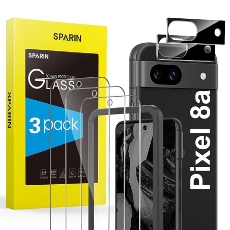 SPARIN Skærmbeskyttelse til Google Pixel 8a 3+2-pak – kompatibelt tilbehør