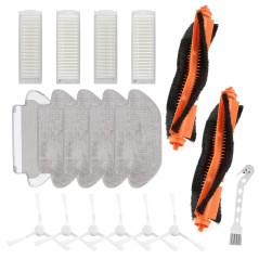 Tilbehørssæt til Xiaomi Mi Robot Vacuum Mop 2S/S12/S10 – 17 dele – kompatibelt tilbehør