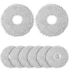 Moppepuder til Xiaomi X10/X20 & Dreame L10s/L20 Ultra – 8 stk. mikrofiber – kompatibelt tilbehør