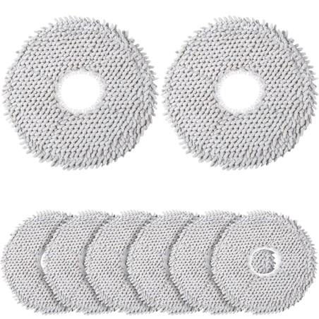 Moppepuder til Xiaomi X10/X20 & Dreame L10s/L20 Ultra – 8 stk. mikrofiber – kompatibelt tilbehør
