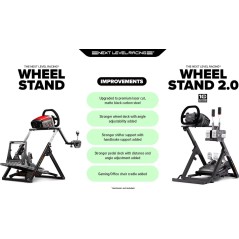 Next Level Racing Wheel Stand 20 Gamer Stol - Sort Kvalitet og Komfort til Din Gaming Oplevelse!