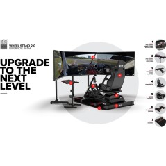 Next Level Racing Wheel Stand 20 Gamer Stol - Sort Kvalitet og Komfort til Din Gaming Oplevelse!