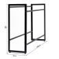Floordirekt Kenji Bottle Crate Rack for 6 Crates – Black Steel Storage Shelf Floordirekt Kenji Bottle Crate Rack for 6 Crates – Black Steel Storage Shelf