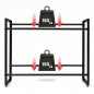 Floordirekt Kenji Bottle Crate Rack for 6 Crates – Black Steel Storage Shelf Floordirekt Kenji Bottle Crate Rack for 6 Crates – Black Steel Storage Shelf