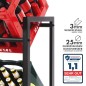 Floordirekt Kenji Bottle Crate Rack for 6 Crates – Black Steel Storage Shelf Floordirekt Kenji Bottle Crate Rack for 6 Crates – Black Steel Storage Shelf