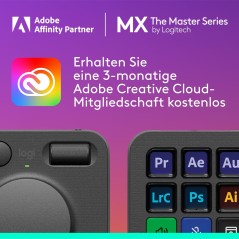 Logitech MX Creative Console – Programmable Macro Pad with 9 LCD Keys, Graphite