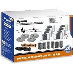 Dreame X50 Ultra / L50 Ultra Tilbehørssæt 26 dele – kompatibelt tilbehør