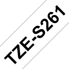 Brother Tape Black on White 36mm TZES261
