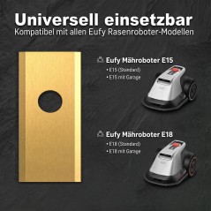 HAUSPROFI 60× titaniumklinger til Eufy Mow X8 Pro / X10 Pro robotplæneklipper – inkl. skruer – kompatibelt tilbehør