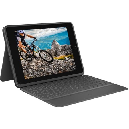 Logitech Rugged Folio Graphite Smart - Robust folio-etui