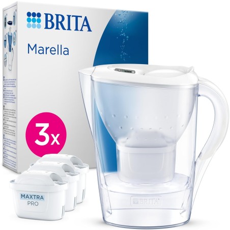 BRITA Marella Vandfilterkande 2,4 L hvid inkl. 3 MAXTRA PRO-patroner