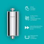 Philips AWP1775CH Inline Brusefilter krom – KDF-filtersystem mod klor, bakterier og urenheder