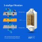 Philips AWP1775CH Inline Brusefilter krom – KDF-filtersystem mod klor, bakterier og urenheder