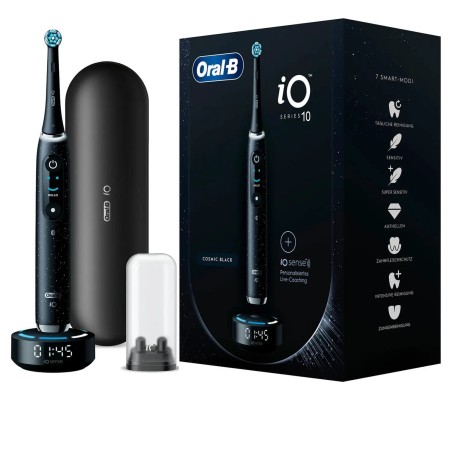 Køb Oral-B iO Series 10 Elektrisk Tandbørste - Sort | Overlegen Rengøring & Smuk Design!