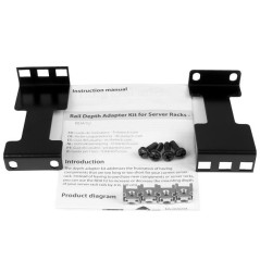 StarTech.com 4IN RACK DEPTH ADAPTER - 1U (RDA1U)