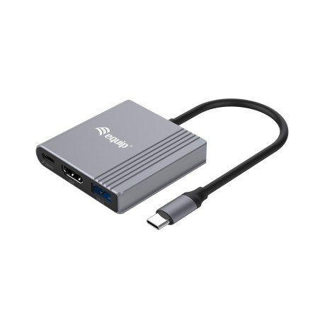 Equip 3 In 1 Usb-C To Hdmi / Usb-A - Kompakt Adapter
