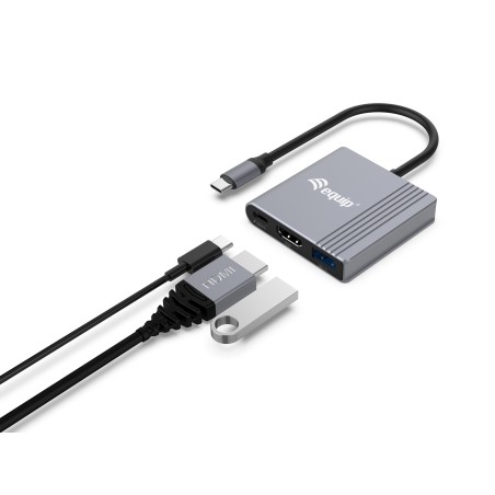 Equip 3 In 1 Usb-C To Hdmi / Usb-A