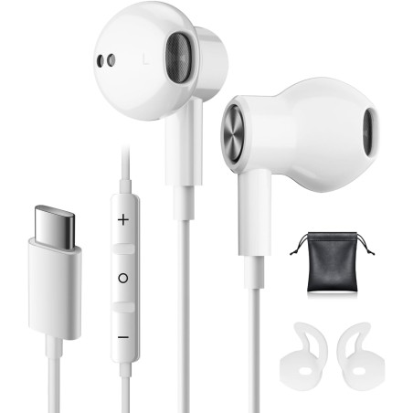 Samsung-kompatibelt USB-C In-Ear Headset med Mikrofon – kompatibelt tilbehør