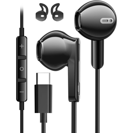 Apple-kompatibelt USB-C In-Ear Headset til iPhone 15/16/17 – kompatibelt tilbehør