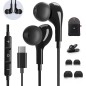 Samsung-Compatible USB-C In-Ear Headset with Microphone and Remote – compatible accessory