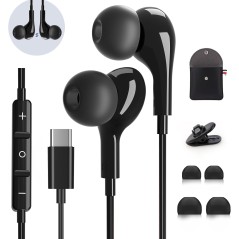Samsung-Compatible USB-C In-Ear Headset with Microphone and Remote – compatible accessory