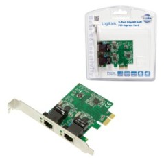 LogiLink Netværksadapter PCI Express 20 1Gbps - Hurtig, Stabil og Pålidelig Netværksforbindelse! Varenr: 4052792030600