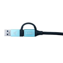 i-Tec USB Type-C Kabel 1m Sort - Hurtig Opladning & Dataoverførsel | Varenummer: 8595611703089