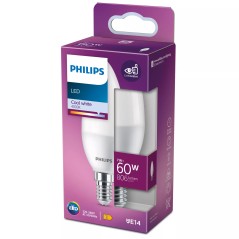 Philips LED-lyspære 7W E 806lumen 4000K Køligt hvidt lys