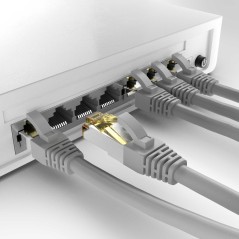 Goobay CAT 6a S/FTP CU 15m Grey