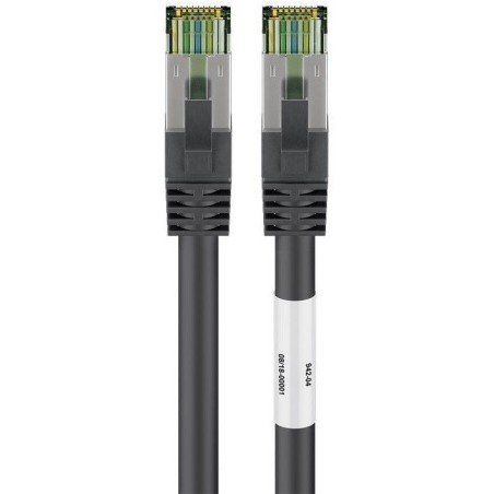 Goobay CAT 81 SFTP PiMF 2m Netværkskabel Sort - Hurtig & Stabil Internetforbindelse!