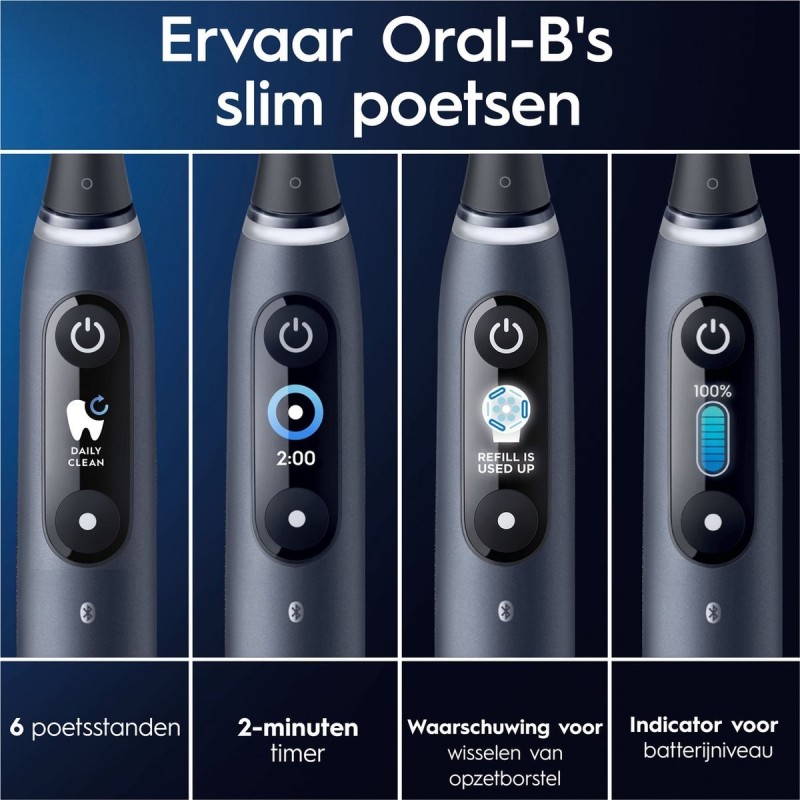 Oral-B iO Series 8n Duo Elektrisk tandbørste Sort/Lilla Oral-B iO Series 8n Duo Elektrisk tandbørste Sort/Lilla