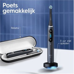 Køb Oral-B iO Series 8n DUO Elektrisk Tandbørste - Sort/Lilla | Effektiv & Innovativ Mundhygiejne