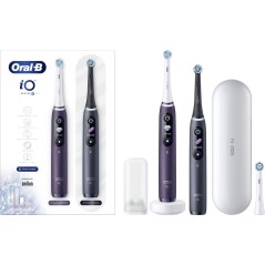 Køb Oral-B iO Series 8n DUO Elektrisk Tandbørste - Sort/Lilla | Effektiv & Innovativ Mundhygiejne