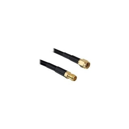 DeLOCK 2m Forlænger kabel til antenne - High-Performance Sort | Varenummer: 4043619884308