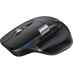 TECKNET TK-MS029 Trådløs Ergonomisk Mus – Bluetooth 5.3 + 2,4 GHz, 7 Knapper, Sort