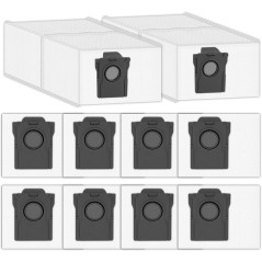 Dreame støvsugerposer 10-pak – kompatibelt tilbehør til X40/X50/X60 Ultra, L40/L60, P50 Ultra