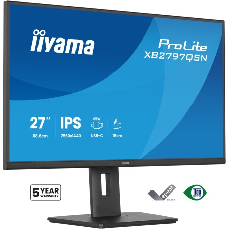 iiyama 27" QHD Business USB-C 65W PD - XB2797QSN-B1