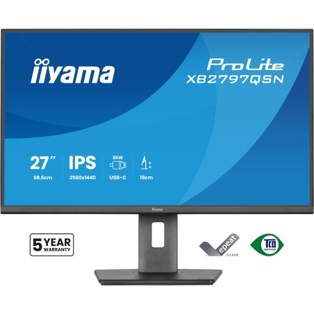 iiyama 27" QHD Business USB-C 65W PD