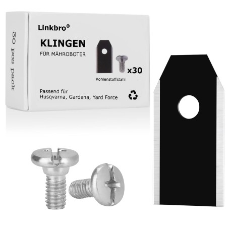 Husqvarna Automower Titanium Replacement Blades 30 pcs (Black) – Compatible Accessory