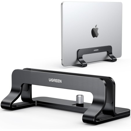 UGREEN Lodret Laptopstander Aluminium Justerbar – Sort