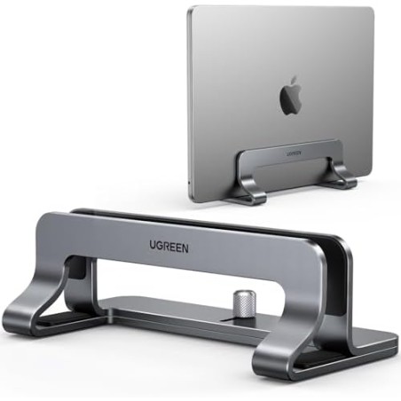 UGREEN Vertical Laptop Stand Aluminium Adjustable – Grey