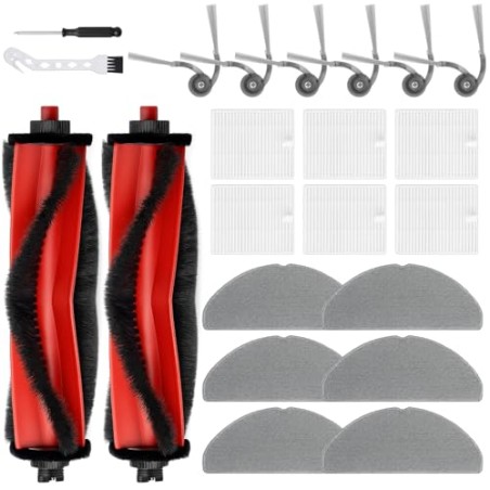 Roborock 22pcs Spare Parts Kit for Q7 M5 / Q7 L5 – Brushes, HEPA Filters & Wiper Pads