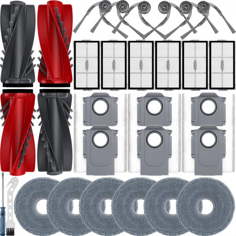 Roborock 30pcs Accessory Kit for Saros 10R / Saros 20 / Qrevo Curv 2 Pro / Qrevo CurvX